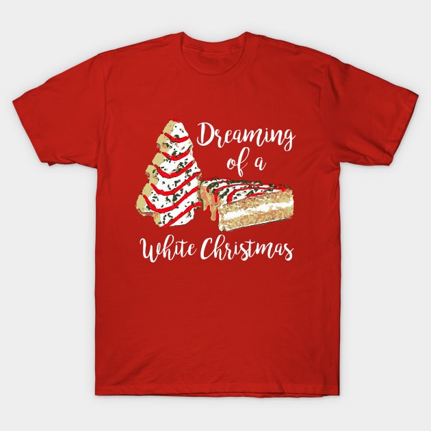 Dreaming Of A White Christmas T-Shirt by Bigfinz